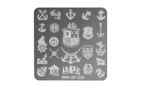 Stamping Plate Square - Pirates
