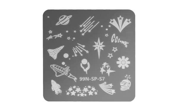 Stamping Plate Square - Cosmos