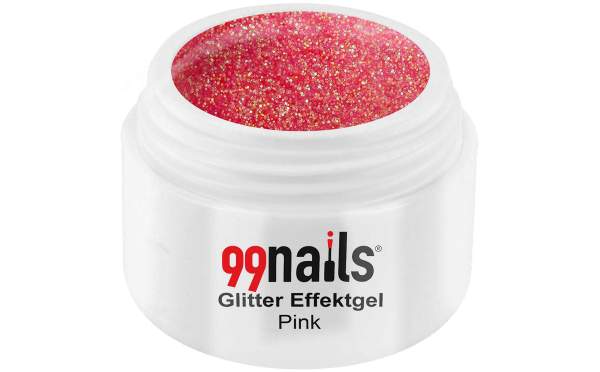 Glitter Effektgel - Pink 5ml